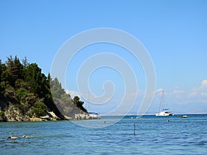 Corfu Greece in sommer seaside