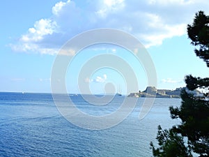 Corfu Greece in sommer seaside