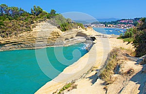 Corfu Island, Greece. The Channel of Love, Canal d`amour in Sida