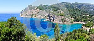 Corfu island and Ionian sea