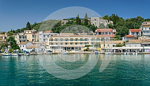 Corfu, panorama of the bay in the city of Kassiopi