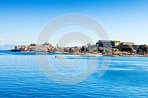 Corfu town from the sea