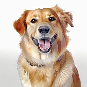 Corgi dog on white background