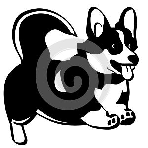 Corgi vector eps Hand drawn, Vector, Eps, Logo, Icon, crafteroks, silhouette Illustration for different uses