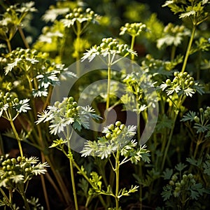 Coriander, fresh herbs leaves seasoning for cooking ingredient