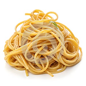 coriander noddle on white back ground