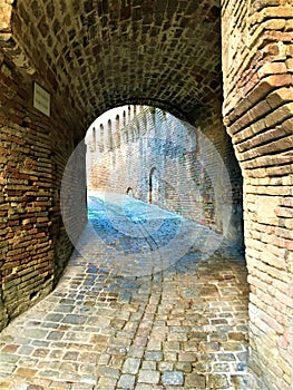 Corinaldo town in the province of Ancona, Marche region, Italy photo