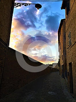 Corinaldo town in the province of Ancona, Marche region, Italy photo