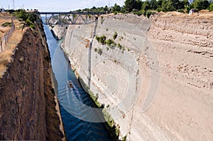 Corinth canal, Greece