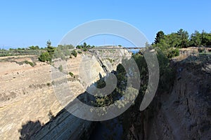 Corinth Canal in Greece