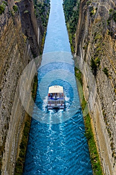 Corinth Canal in Greece