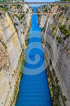 Corinth Canal in Greece