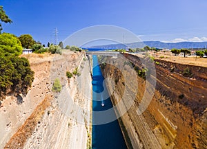 Corinth channel in Greece