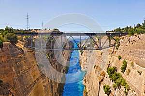 Corinth channel in Greece