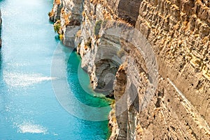 Corinth channel in Greece - holydays mood photo