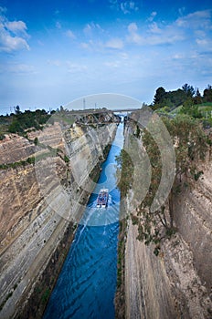 Corinth channel, Greece