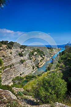 Corinth channel, Greece