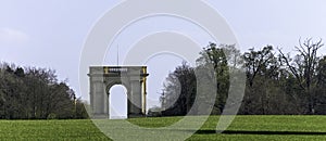 The Corinthian Arch on South Front in Stowe, Buckinghamshire, UK