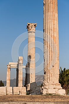 Corinthian columns of Olympian Zeus Temple