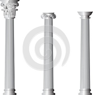 Corinthian Ionic Doric columns photo