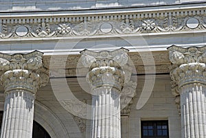 Corinthian style columns