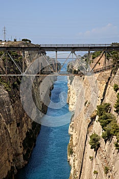 Corinthos canal water passage