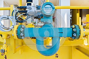 Coriolis flow meter or mass flow meter for measurement of oil and gas fluids quantity.