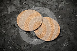 Cork beer coasters