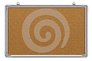 Cork board in aluminium frame