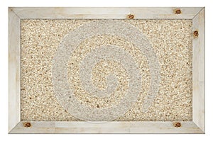 Cork board isolated on white