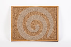 Cork board onwhite background