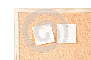 Cork board with posits