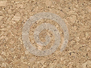 Cork board texture for backgrounds, close up