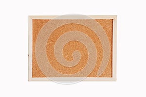 Cork board with wooden frame