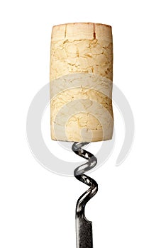 Cork bottle wine opener