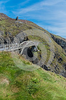 Cork, Ireland - 2024-08-10 - The bridge at Mizen Head, the southern most cape of Ireland