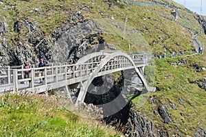 Cork, Ireland - 2024-08-10 - The bridge at Mizen Head, the southern most cape of Ireland