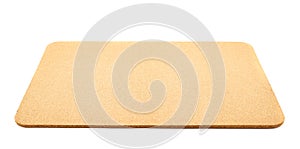 Cork serving mat isolated