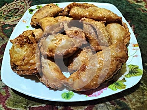 Corket fried cakes filled with Hun Noodles

Ã¯Â¿Â¼ photo