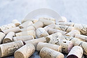 Corks with corkscrew