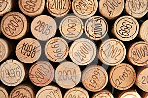 Corks with dates