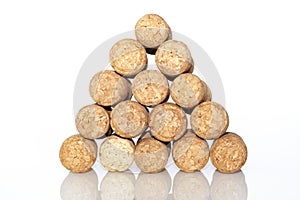 Corks pyramid