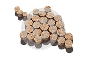 Corks in shape of grape