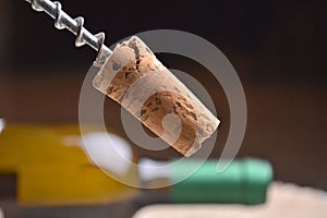 Corkscrew bottle cap wine stopper drink