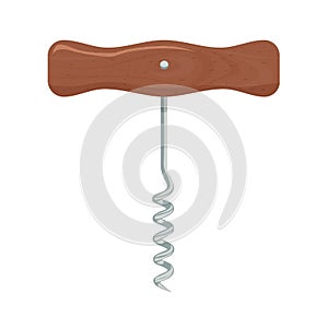 corkscrew illustration isolated on a white background