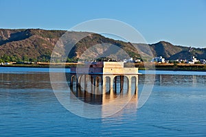 Cormorans at Water Palace (Jal Mahal) in Man Sagar Lake. Jaipur,