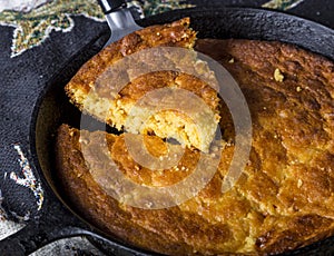 Corn Bread in Cast-Iron Pan