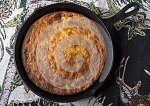 Corn Bread in Cast-Iron Pan