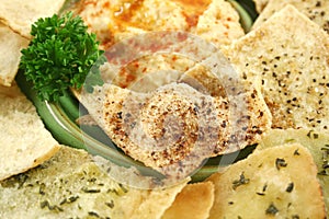 Corn Chips And Hommus