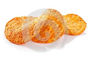 Corn chips isolated on white